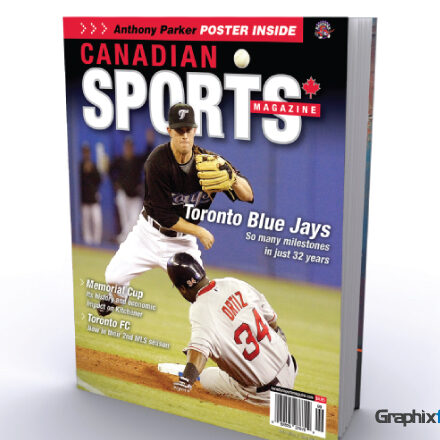 graphic design Canadian Sports Magazine