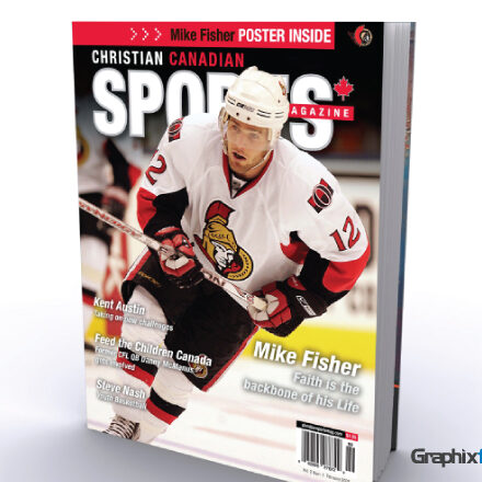 graphic design Christian Canadian Sports Magazine