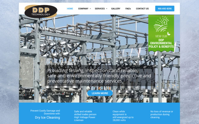 web design hamilton for DDP-Tech