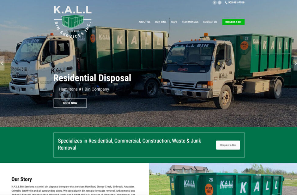 WebDesign Kall Bin Services