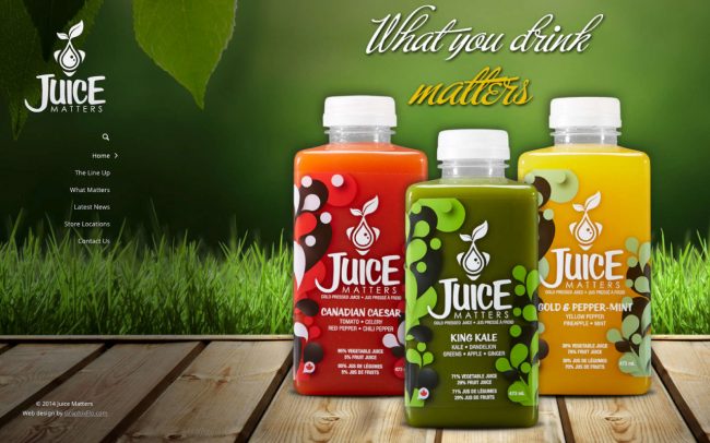 web design hamilton for juice-matters