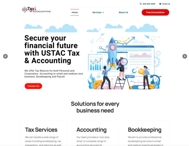 Web Design Hamilton GraphixFlo ustac-tax-accounting